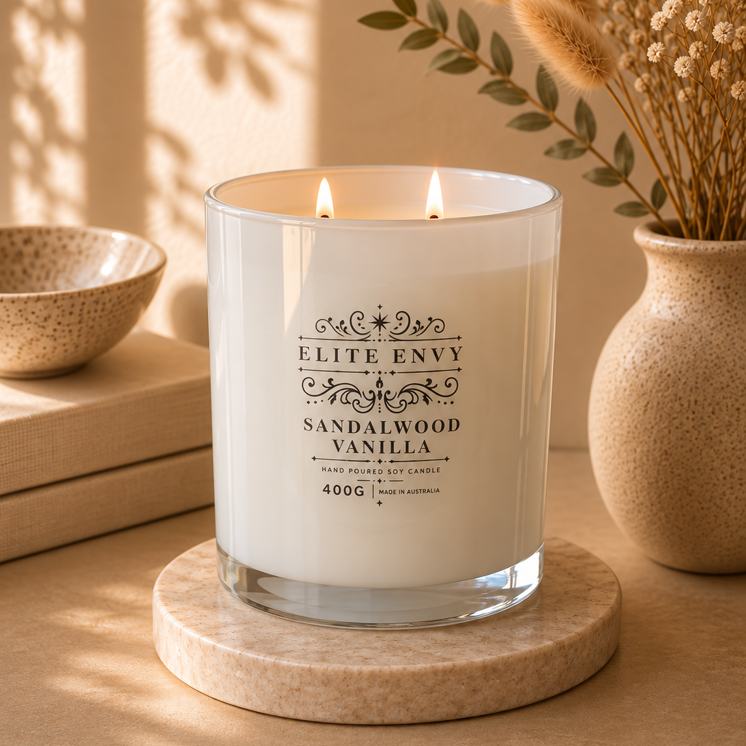 Sandalwood Vanilla Luxury Candle