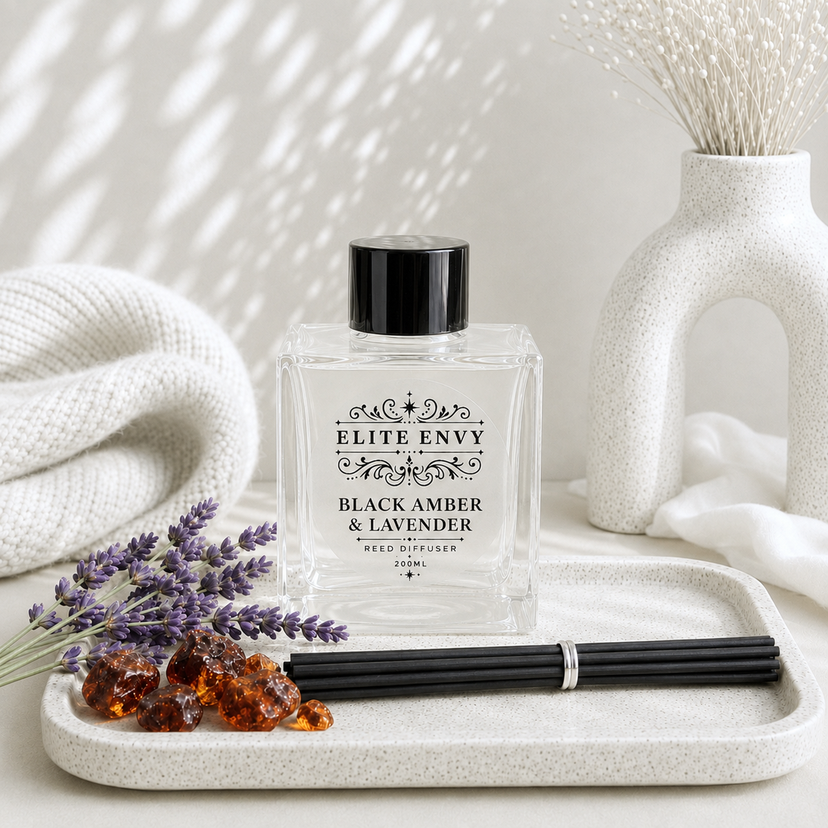 Black Amber & Lavender Reed Diffuser