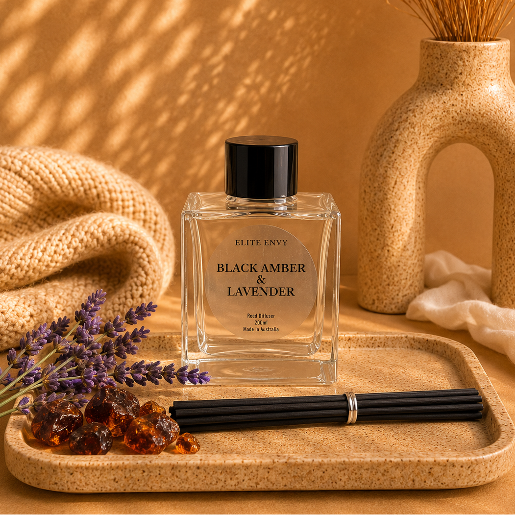 Black Amber & Lavender Reed Diffuser
