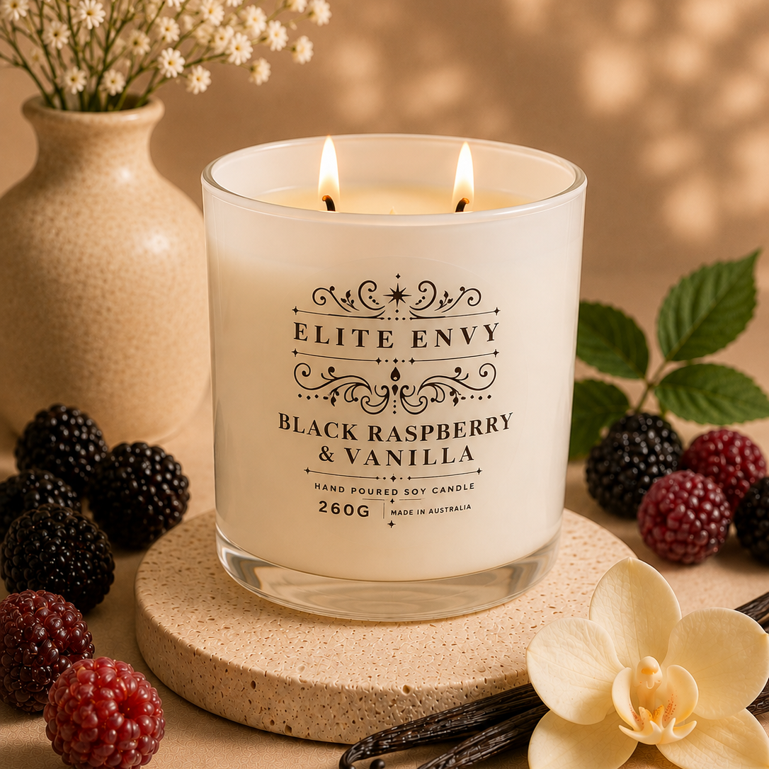 Black Raspberry & Vanilla Luxury Candle