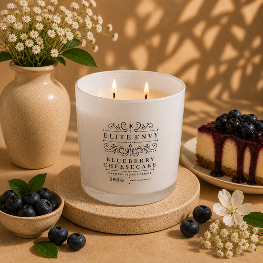 New! Blueberry Cheesecake Luxury Candle