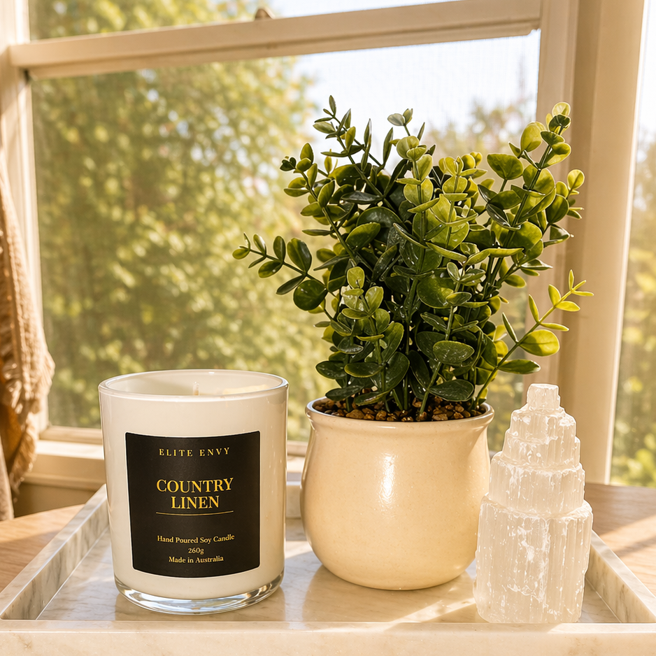 Country Linen Candle