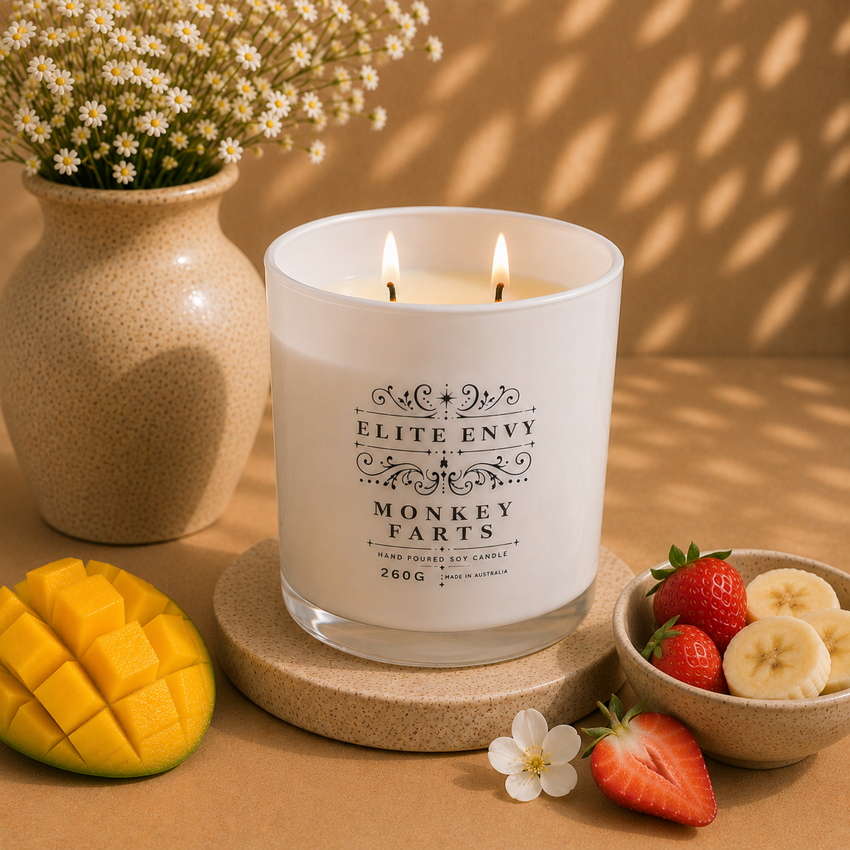 New! Monkey Farts Luxury Candle