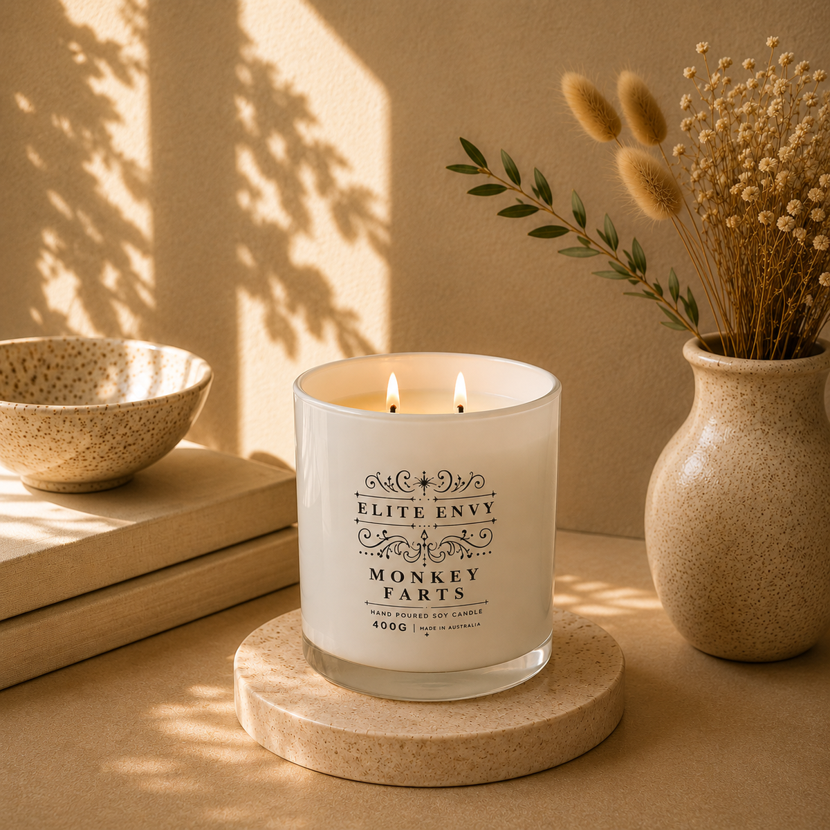 New! Monkey Farts Luxury Candle