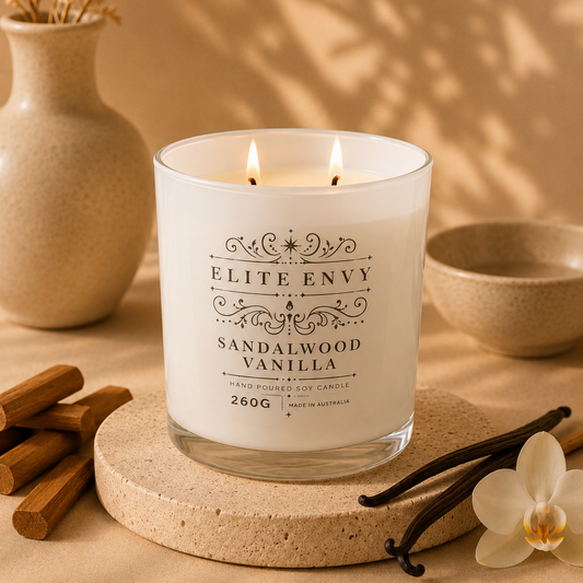 Sandalwood Vanilla Luxury Candle
